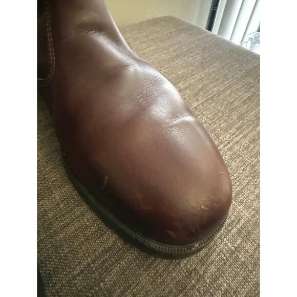 Men’s Hush Puppies Brown Fleece Lined Leather Boots Size 10.5 Wide main image 5